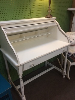 Roll Top Painted Desk