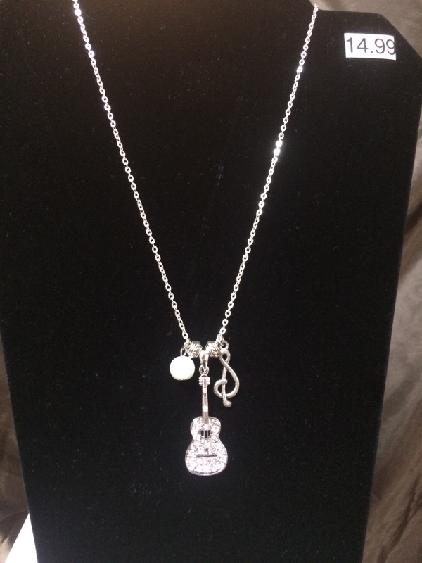 Necklace Guitar w/ Charms
